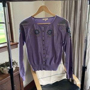 Sundance purple cardigan